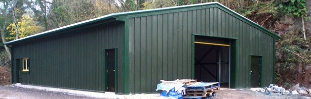 commercial steel buildings in a rural location